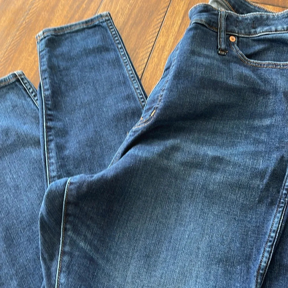 Madewell 10" High-Rise Skinny Jeans blue denim size 35 - Picture 13 of 16